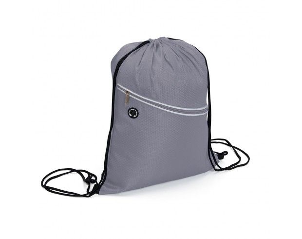 Mochila Saco com Entrada para Fone Personalizado Mochila Saco com Entrada para Fone Personalizado
