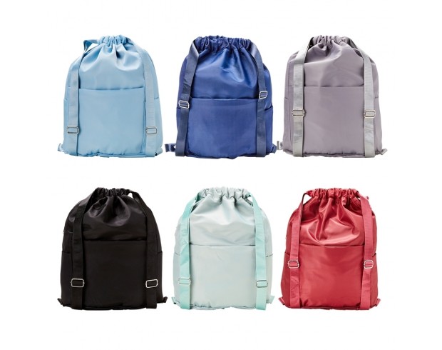Mochila Saco Poliéster Dobrável Personalizado Mochila Saco Poliéster Dobrável Personalizado