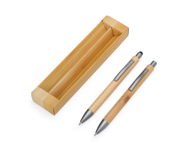 Kit Ecológico Caneta e Lapiseira Bambu Kit Ecológico Caneta e Lapiseira Bambu