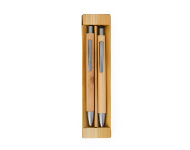 Kit Ecológico Caneta e Lapiseira Bambu Kit Ecológico Caneta e Lapiseira Bambu